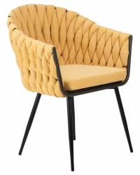 Стул обеденный DOBRIN MATILDA Желтая ткань LAR 275-8