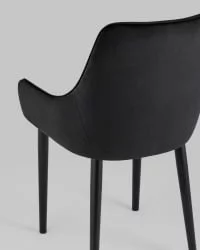 Стул Джоан велюр Черный