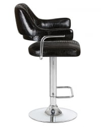 Стул барный ДОБРИН CХАРЛЙ (черный крокодил) 2 шт / DOBRIN CHARLY