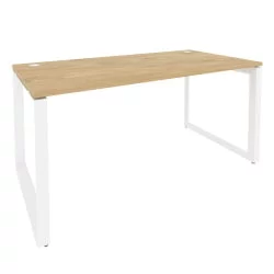 Стол рабочий на О-образном м/к ONIX O.MO-SP-4.8 Тиквуд Светлый/Белый