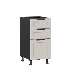 Тумба кухонная 400 с 3 ящиками (4) Джамис ЛД 296.110.000.133 Черный Кашмир