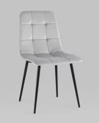 Стул Одди велюр Светло-серый