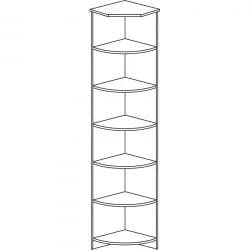 Шкаф в гостиную 607  Денвер светлый