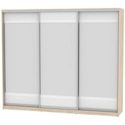 Шкаф-купе B-230х270х60-2(ДСС-Белый-D10D10D10)