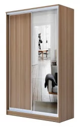 Шкаф-купе коричневый Хит-23-14-15 Ясень шимо темный