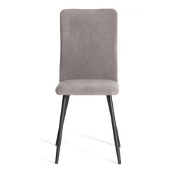 Стул La Rousse NEW, флок , серый/черный, 29, 45x55x93 см