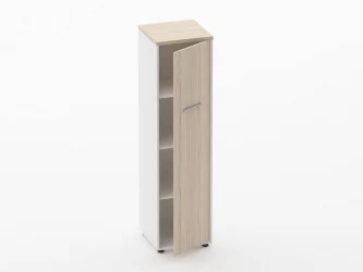 Шкаф 3 узкий закрытый, 1 дверь Deka 10.16.14Пр Туя/Белый