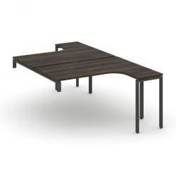 Рабочая станция-надставка на опорные тумбы CONCEPT CN.DSAN-004 Дуб Мали Антрацит