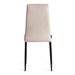 Стул Easy (mod. JSC02-1) металл, флок, 41 х 52 х 96 см, beige (молочный) HLR2 / черный