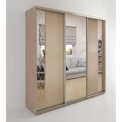 Шкаф-купе 3-х дверный Акцент-Вера ДР 1500х600 Дуб молочный