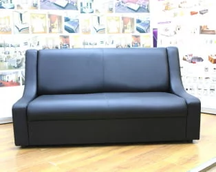 Черный диван Клерк 9 Черный Ecotex 3001