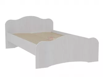 Кровать двуспальная Фант двойная 1400x2000 мм Ясень анкор светлый