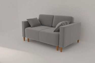 Диван прямой Ультра (Berhouse) Цвет фасада: Левис 04 велюр; Тип: Прямой; Материал фасада: Металл/Велюр