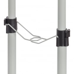 Вешалка ДЖЕТ металл, пластик, 86*44*166 см, черный/светло-серый/хром / JET