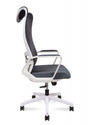 Кресло офисное WAVE AM3-H(WHITE) Серый