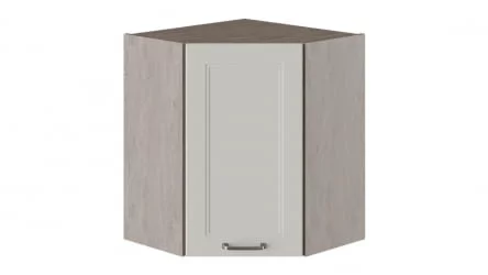 Шкаф навесной угловой с углом 45° Одри ВУ45_72-(40)_1ДР Дуб Сонома трюфель/Бежевый шелк