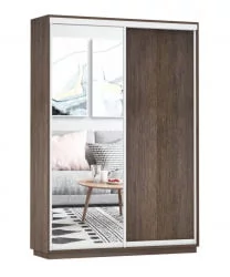 Шкаф-купе двухдверный Экспресс Дуо Медиум 1600х2200h Венге