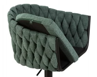 Стул барный DOBRIN LEON Зеленая ткань LAR 275-23