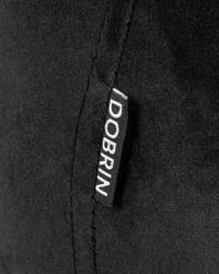 Стул полубарный DOBRIN CHRISTIAN 65 черный велюр V108-77