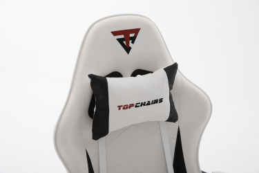 Кресло спортивное TopChairs Phantom бело-черный