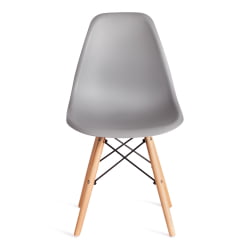 Стул CINDY (EAMES) (mod. 1801) дерево бук/металл/сиденье пластик, 45x51x82 см, Light grey (светло-серый)
