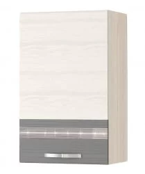 Шкаф кухонный (лев/прав) Графит 74.10 Сосна Астрид /Ваниль/Графит