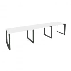 Рабочая станция на О-образном м/к ОНИКС О.МО-РС-3.2.7 Белый Бриллиант/Антрацит / ONIX O.MO-RS-3.2.7