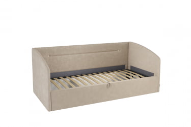 Кровать  0.9 Альба (Софа) КМ.S-16 капучино (велюр)