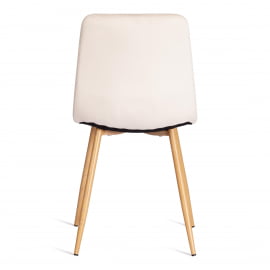 Стул CHILLY (mod. 7094-1) вельвет/металл, 44,5х52,5х86 см, beige (бежевый) HLR2 / натуральный