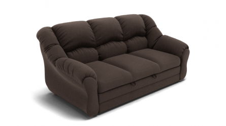 Диван Хост (ЗР) Цвет фасада: Коричневый; Тип: Прямой; Материал фасада: Металл/Велюр