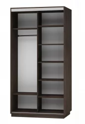 Шкаф-купе двухдверный Экспресс Дуо 1200х2400h Сакура/Венге