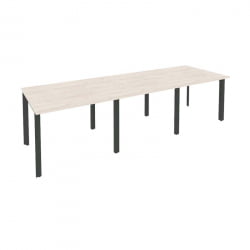 Стол переговорный (3 столешницы) ONIX O.MP-PRG-3.1 Денвер Светлый/Антрацит