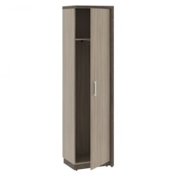 Шкаф/Гардероб узкий с глухой дверью правый WOOD&STONE СФ-534572 Бетон Чикаго темный Дрифтвуд