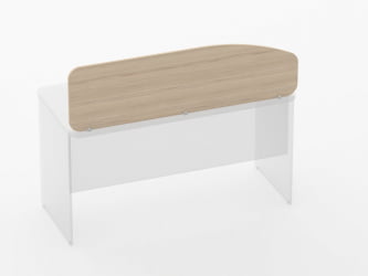 Экран разделительный Глассй 5.12.14 Орех / Glassy