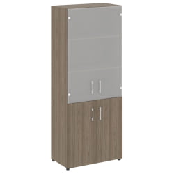 Шкаф книжный со стеклом без топа ЙАЛТА ЛТ-СТ 1.2 Вяз благородный / YALTA LT-ST