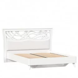 Кровать двуспальная 1600 Джулия ЛД 695.060.000.001 Белая