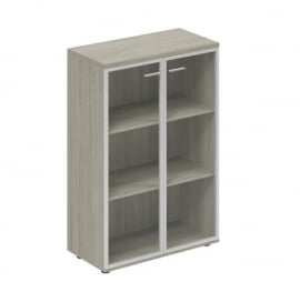 Шкаф средний со стеклом, задняя стенка ХДФ Wing WN.801.OL.AL Дуб светлый