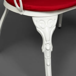 Скамья Secret De Maison Symphonie + подушка алюминиевый сплав, 95*56*92, butter white