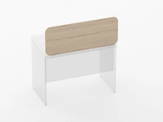 Экран разделительный прямой Glassy 5.14.10 Дуб молочный