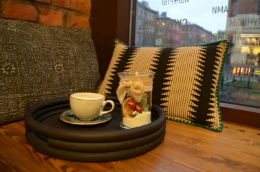 Поднос круглый 21/03 венге матовый