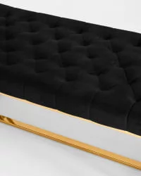 Банкетка БРУКЛИН велюр Черный