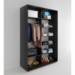 Шкаф-купе 2-х дверный Акцент-Дуэт КЛ 1000х600 Венге