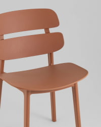 Стул Тони пластик коричневый / Tony