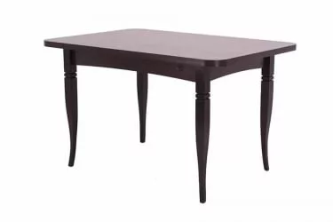 Стол раскладной Ялта-2 с цилиндрическими опорами Венге Анкор темный