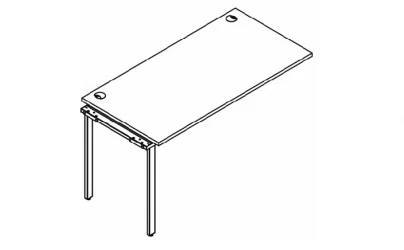 Приставка к рабочей станции XTEN GLOSS XIGST 1270 Легно Темный