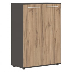 Шкаф с глухими средними дверьми EDIS EMCS 85.1 Дуб Денвер светлый Белый Мокко