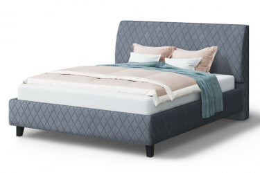 Кровать Хилтон, 2000 x 1800 мм, серый