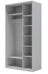 Двустворчатый гардеробный шкаф Хит-24-14-11 Ясень шимо темный