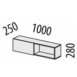 Полка навесная (лев/прав) Джерси 602.42