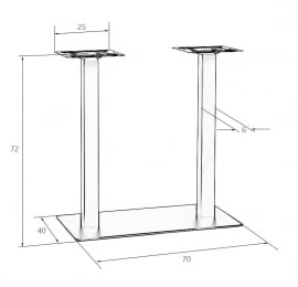 Подстолье обеденное DOBRIN JOSIE WIDE